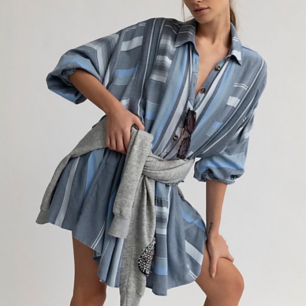 Free People Sunset Shirtdress size Small